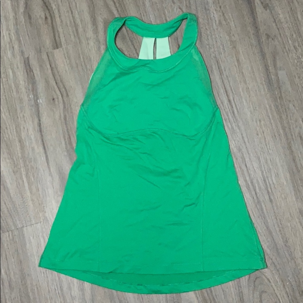 LuluLemon Green Racerback Tank Top 10